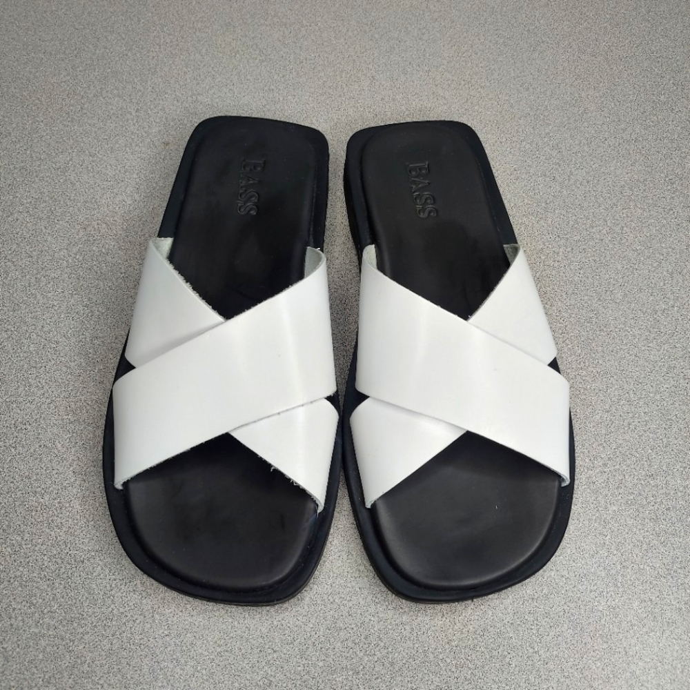 Bass white wedge sandals with comfy/soft